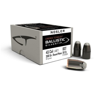 Nosler Ballistic SilverTip Hunting Rifle Bullets .45/70 Gov .458" 300 gr RN-SBT-BSTIP 50/ct