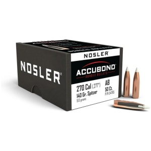 Nosler AccuBond Rifle Bullets .270 cal .277" 140 gr SBT-ACB 50/ct