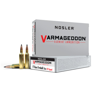 Nosler Varmageddon Rifle Ammunition .17 Rem Fireball 20 gr FB Tipped 4000 fps 20/ct