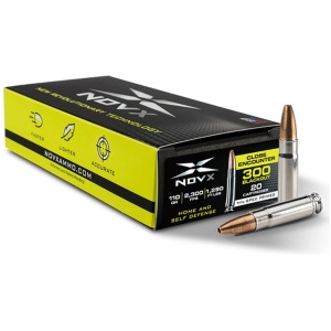 NovX Close Encounter Rifle Ammunition .300 Blackout 110gr Lead Free HP 2300 fps 20/ct