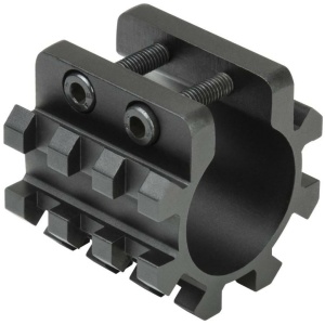 NcStar 12ga Shotgun Tri-Rail Weaver Style Mount for 1" Mag Tube