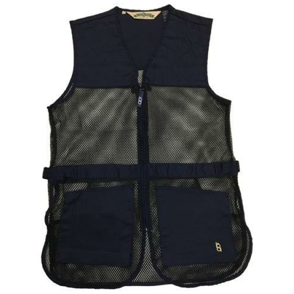 Bob Allen Full Mesh Dual Pad Shooting Vest Navy Blue S