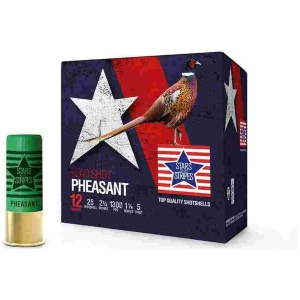 PPU Stars & Stripes Pheasant Load Shotshells 12ga 2-3/4'' 1-1/4oz 1300 fps #5 25/ct