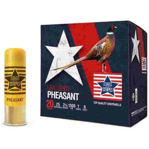 PPU Stars & Stripes Pheasant Load Shotshells 20ga 2-3/4'' 1oz 1300 fps #6 25/ct