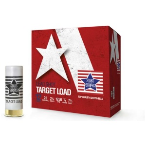 Star & Stripes Target Load Shotshells 12ga 2-3/4" 7/8oz 1250 fps #7.5 25/ct