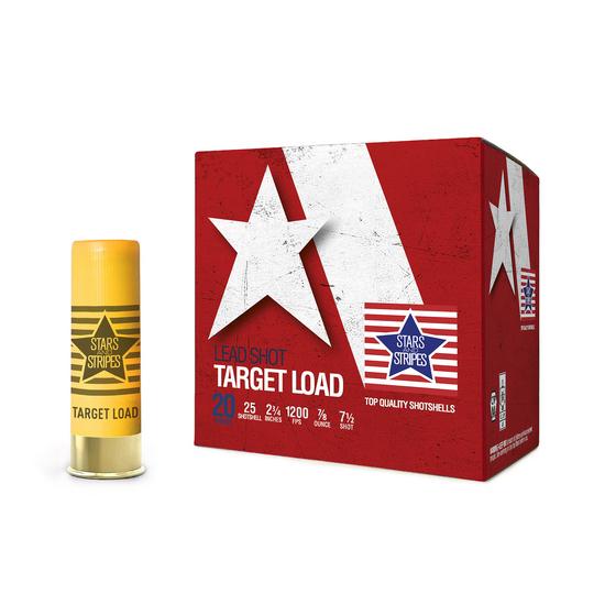 PPU Stars & Stripes Target Shotshells 20ga 2-3/4" 7/8oz 1200 fps #7.5 25/ct