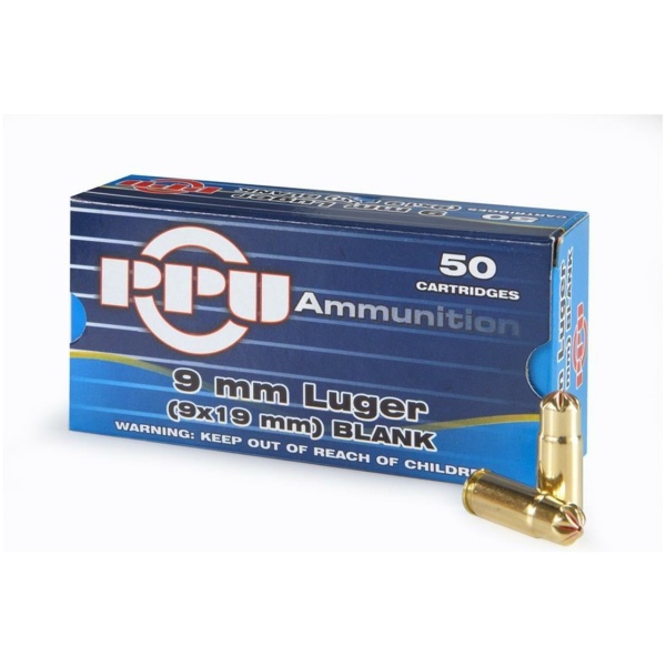 PPU Blanks 9mm Luger 50/ct