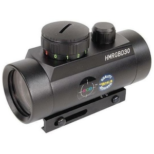 BSA Huntsman Red/Green/Blue Dot Sight -  1x30mm 5 MOA - Matte