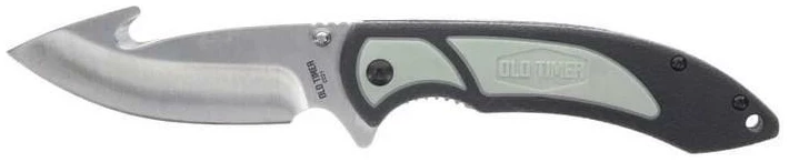 Old Timer Trail Boss Gut Hook Folder Knife 3 1/2" Blade Black