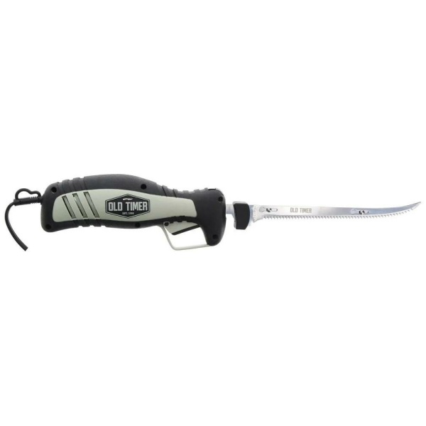 Old Timer 110 Volt Electric Fillet Knife 8" Blade Black and Grey