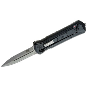 Smith & Wesson MPOTF10 OTF Assisted Knife 3 1/2" Spear Point Blade Black