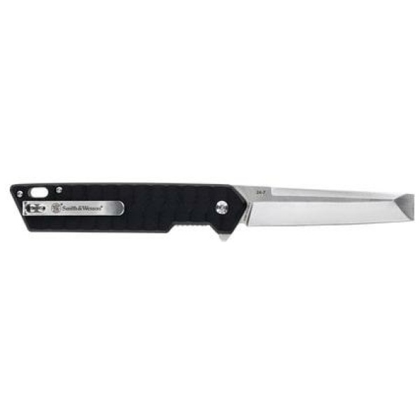 Smith & Wesson 24/7 Folding Cleaver Knife 3-1/4" Cleaver Blade Black Blister