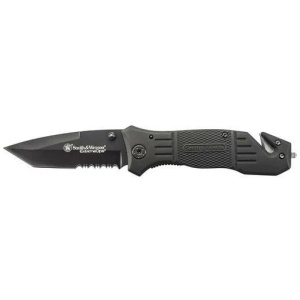 Smith & Wesson Extreme Ops Drop Point Folding Knife 3.3" Blade Black