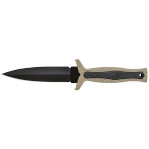Smith & Wesson M&P Full Tang Fixed Blade Boot Knife 4 3/5" Blade Sand Black