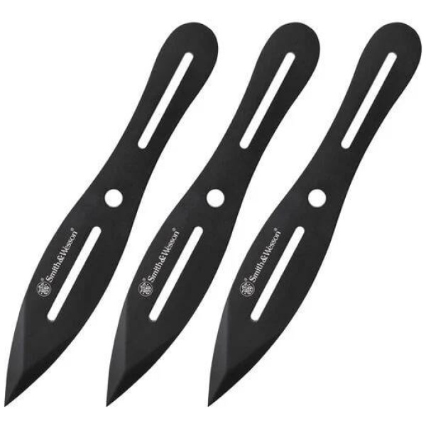 Smith & Wesson 3 8" Throwing Knives 4 1/4" Blade Black