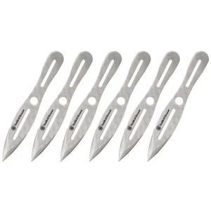 Smith & Wesson 6 8" Throwing Knives 4 1/4" Blade Silver