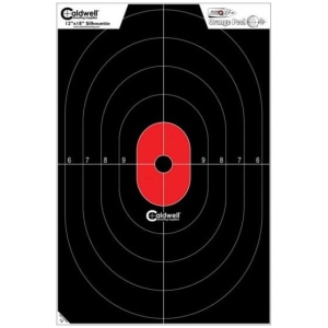 Caldwell Silhouette Center Mass Target Orange and Black 8 Pack