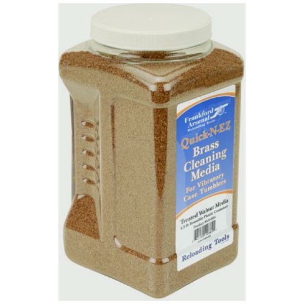 Frankford Arsenal Treated Walnut Hull Media In Reuseable Plastic Container 5 lbs