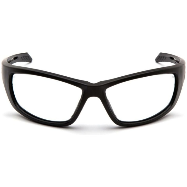 Pyramex Venture Gear Howitzer Shooting Glasses Black Frame with Clear Anti-Fog Lens