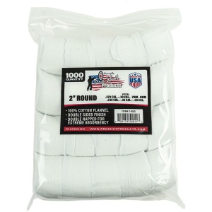Pro-Shot 2" Round 100% Cotton Patches 1000/ct