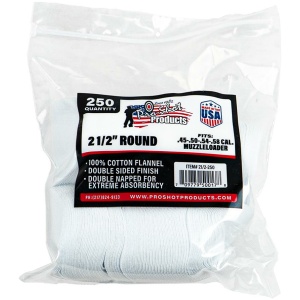 Pro-Shot 2 1/2" 100% Cotton Patches 250/ct