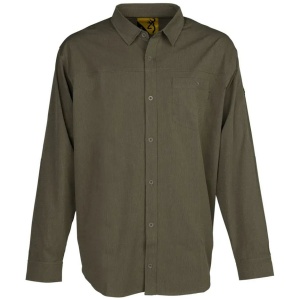 Browning Lightweight Button Down Long Sleeve Shirt Green XL