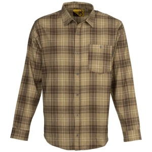 Browning Upland Flannel Long Sleeve Shirt Tan M