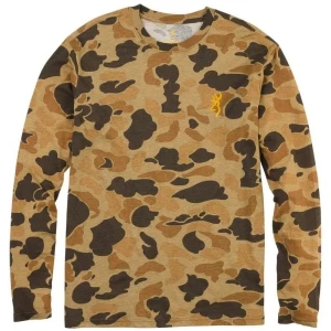 Browning Wasatch Long Sleeve T-Shirt Vintage Tan Camo 2XL