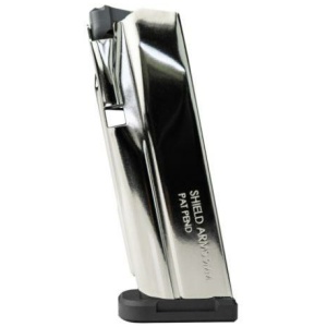 Shield Arms S15 Gen 3 Handgun Magazine Electroless Nickel 9mm Luger 15/rd
