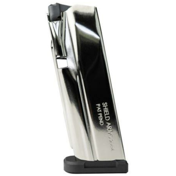 Shield Arms S15 Gen 3 Handgun Magazine Electroless Nickel 9mm Luger 15/rd