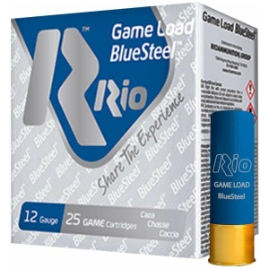 Rio Game Load Blue Steel Shotshells 12 ga 2-3/4" 1-1/8oz 1360 fps #6 25/ct