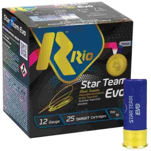 Rio Star Team Evo 28 HV Shotshells 12 ga 2-3/4" 1 oz 1315 fps #7.5 25/ct