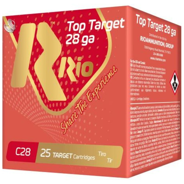 Rio Top Target Shotshells 28ga 2-3/4" 3/4oz 1300 fps #7.5 25/ct