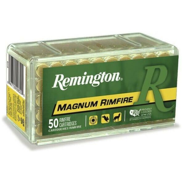 Remington Magnum Rimfire Ammunition .22 WMR 40 gr PSP 1910 fps 50/ct