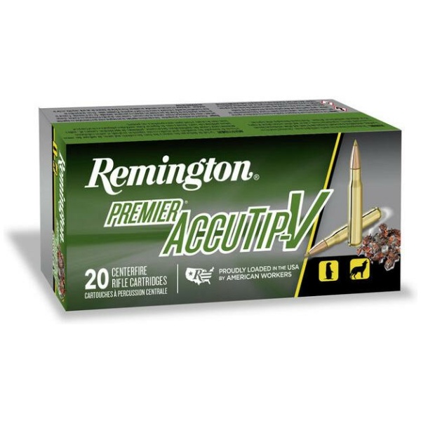 Remington Accutip-V Rifle Ammunition .224 Valkyrie 60gr PSP 3300 fps 20/ct
