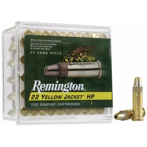 Remington .22 Yellow Jacket Rimfire Ammunition .22 LR 33 gr TCHP 1500 fps 100/ct
