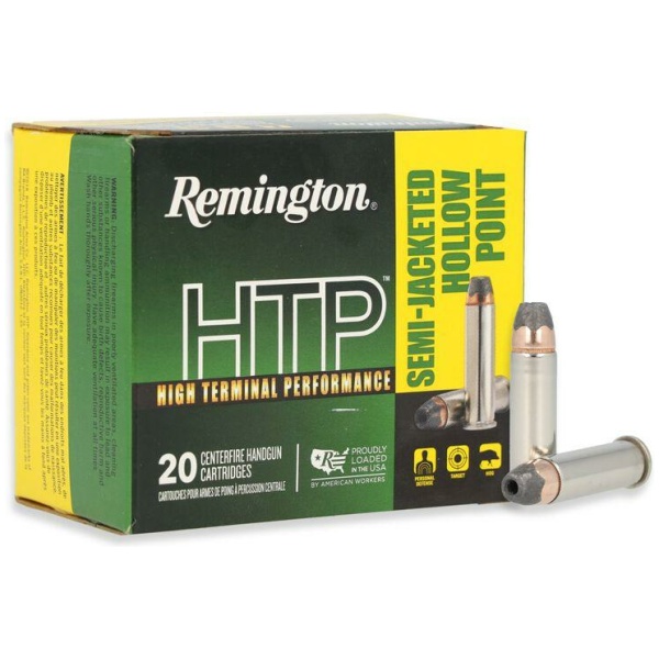 Remington HTP Handgun Ammunition .38 Spl(+P) 110gr SJHP 995 fps 20/rd