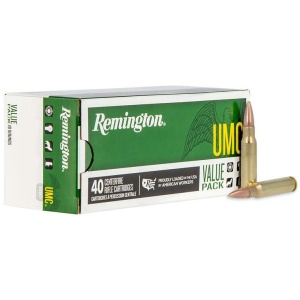 Remington UMC Rifle Ammunition .308 Win 150 gr FMJ 2820 fps 40/ct