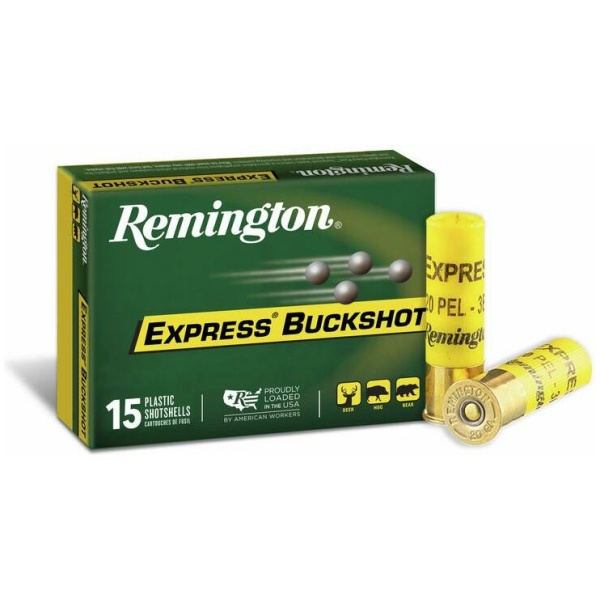 Remington Express Buckshot Shotgun Ammo 20 ga 2-3/4 in #3 Buck 1220 fps 15/ct