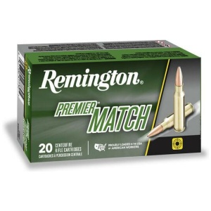 Remington Premier Match Rifle Ammunition .223 Rem 52gr OTM 3200 fps 20/ct