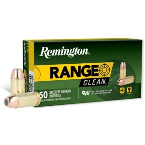 Remington Range Clean Handgun Ammunition .45 Auto 230gr FNEB 835 fps 50/ct