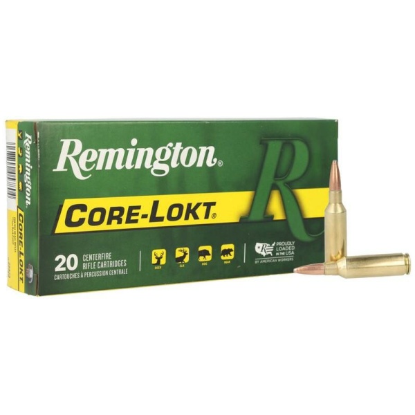 Remington Core-Lokt Rifle Ammunition 7mm Rem SAUM 150 gr PSP 3110 fps 20/ct
