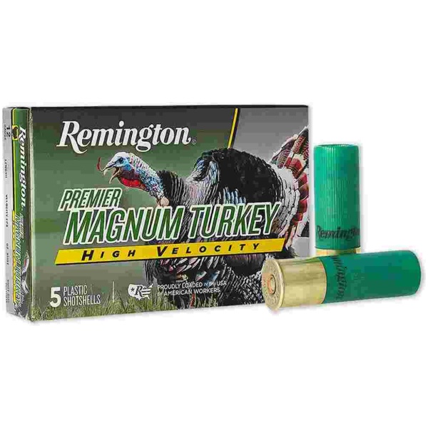 Remington Premier Magnum Turkey HV Shotshells 12ga 3-1/2" 2oz 1300 fps #5 5/ct