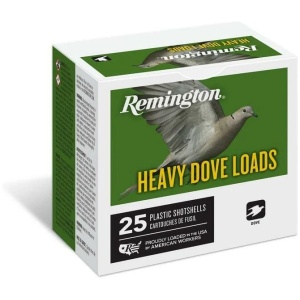 Remington Heavy Dove Load Shotshells 12ga 2-3/4 in 3-1/4 dr 1-1/8 oz #7.5 1255 fps 25/ct