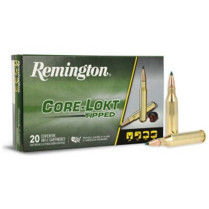 Remington Core-Lokt Tipped Rifle Ammunition .243 Win 95gr PT 3140 fps 20/ct