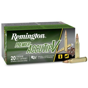 Remington Premier AccuTip Varmint Rifle Ammunition .223 Rem 55 gr ATV 3240 fps 20/ct