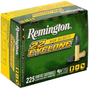Remington 22 Cyclone Rimfire Ammunition .22 LR 36gr Lead HP 1280 fps 225/ct
