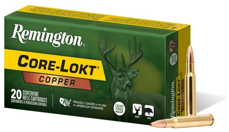 Remington Core-Lokt Copper Rifle Ammunition .30-06 Sprg 150gr CHP 2910 fps 20/ct