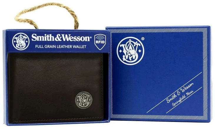 Rugged Rare Smith & Wesson Front Pocket Wallet Black