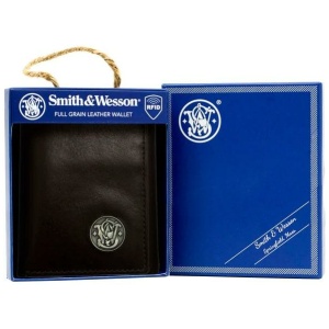 Rugged Rare S&W Tri Fold Wallet Brown